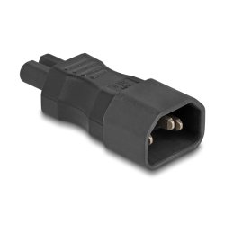 Delock Netzadapter IEC 60320 - C14 auf C7, Stecker / Buchse, 2,5 A, gerade