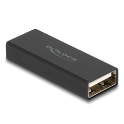 Delock Adapter Gender Changer USB 2.0 Typ-A Buchse zu Buchse Metall