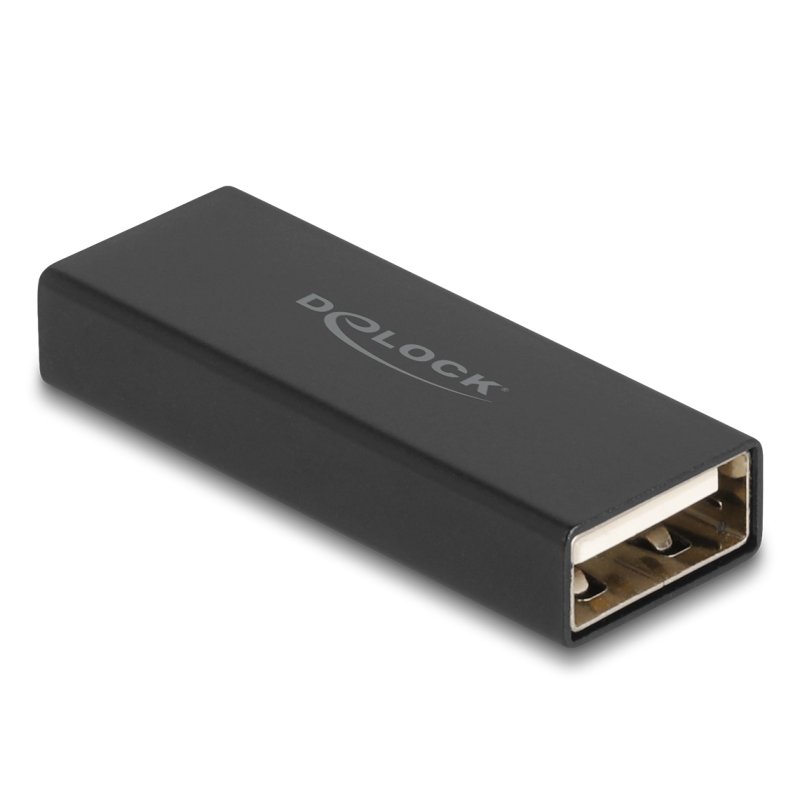 Delock Adapter Gender Changer USB 2.0 Typ-A Buchse zu Buchse Metall