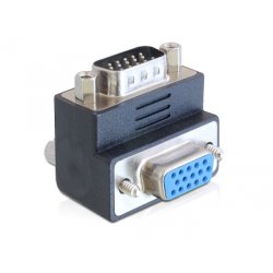DeLOCK 65289 cable gender changer VGA Black, Silver