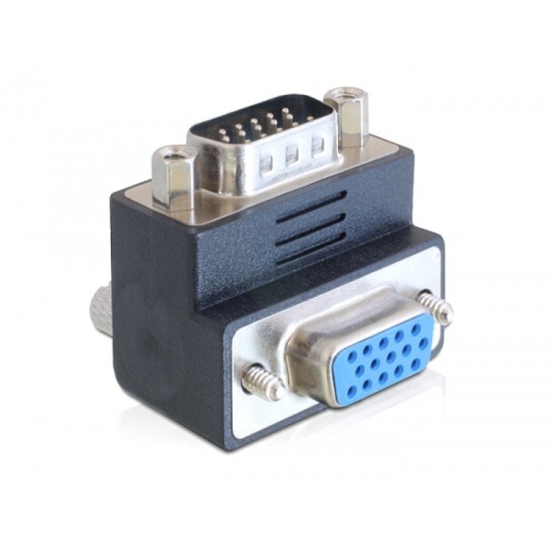 DeLOCK 65289 cable gender changer VGA Black, Silver