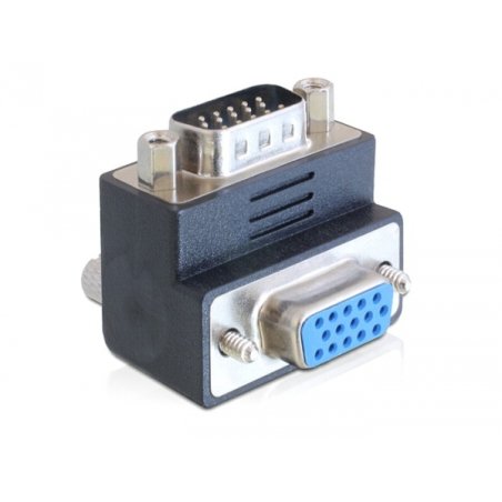DeLOCK 65289 changeur de genre de câble VGA Noir, Argent