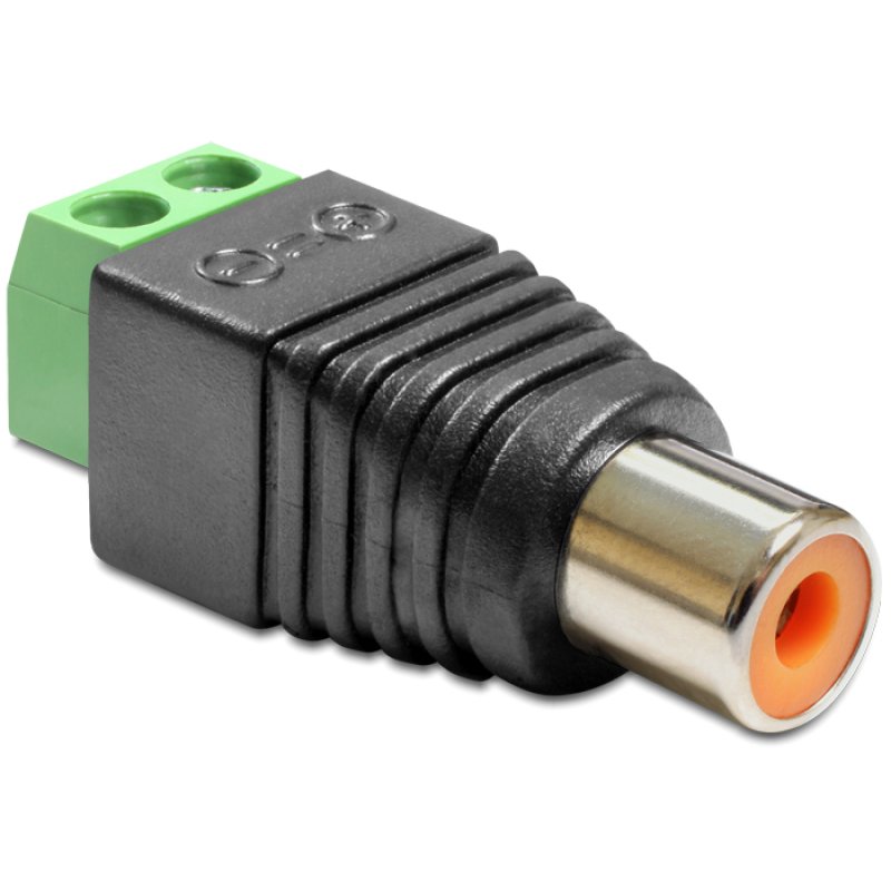 Delock Adapter Cinchbuchse Terminalblock 2 Pin