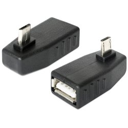 Delock Adapter USB micro-B Stecker USB 2.0-A Buchse OTG 270° gewinkelt