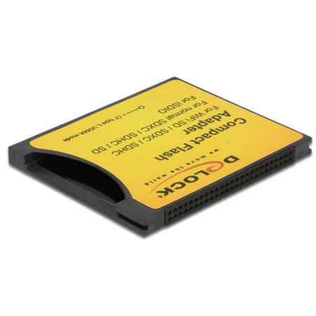 Delock Compact Flash Adapter für iSDIO (WiFi SD), SDHC, SDXC Speicherkarten