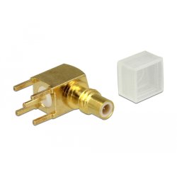 Delock Adapter SMC Buchse 90° gewinkelt PCB