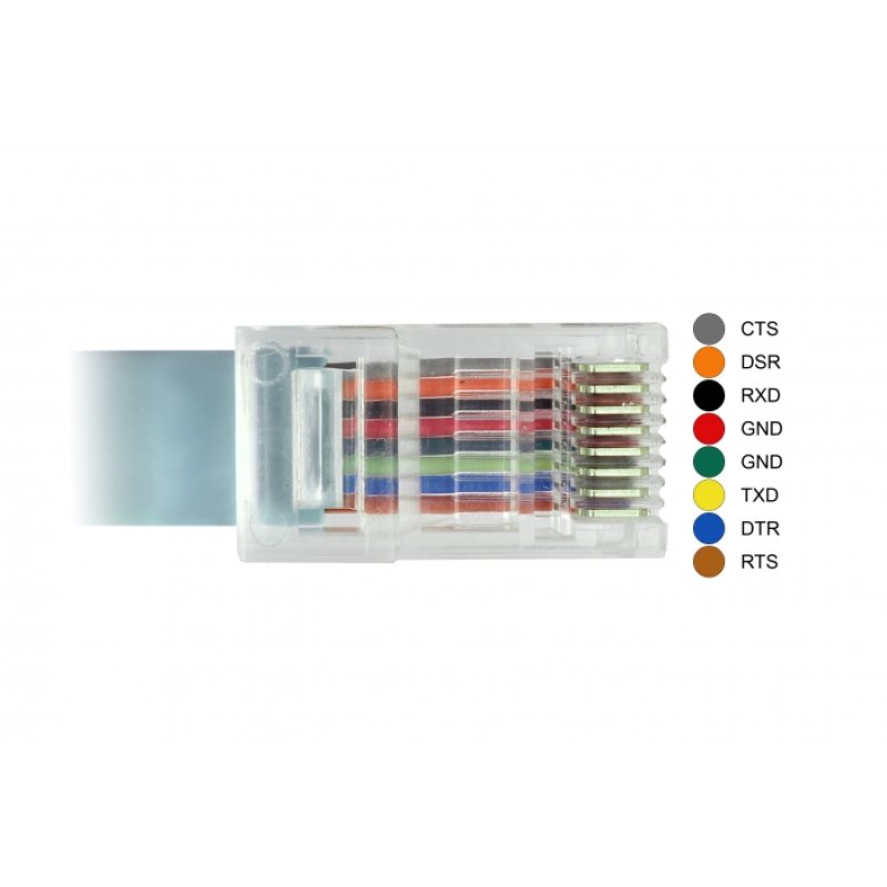 DeLOCK 89917 câble Série Gris 0,5 m USB 2.0 Type-C RJ45