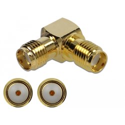 Delock Adapter SMA Buchse zu SMA Buchse 90° 10 GHz