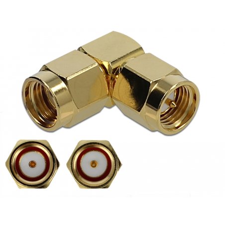 DeLOCK 89951 connecteur de fils SMA, RP-SMA Or