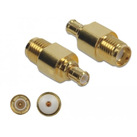 DeLOCK 89959 connecteur de fils SMA, MCX Or