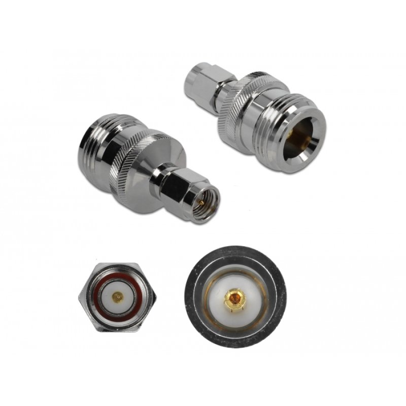 DeLOCK 89960 connecteur de fils N, SMA Nickel