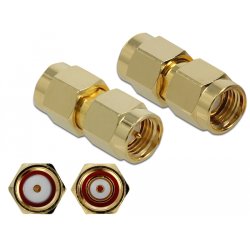 DeLOCK 89971 connecteur de fils SMA, RP-SMA Or