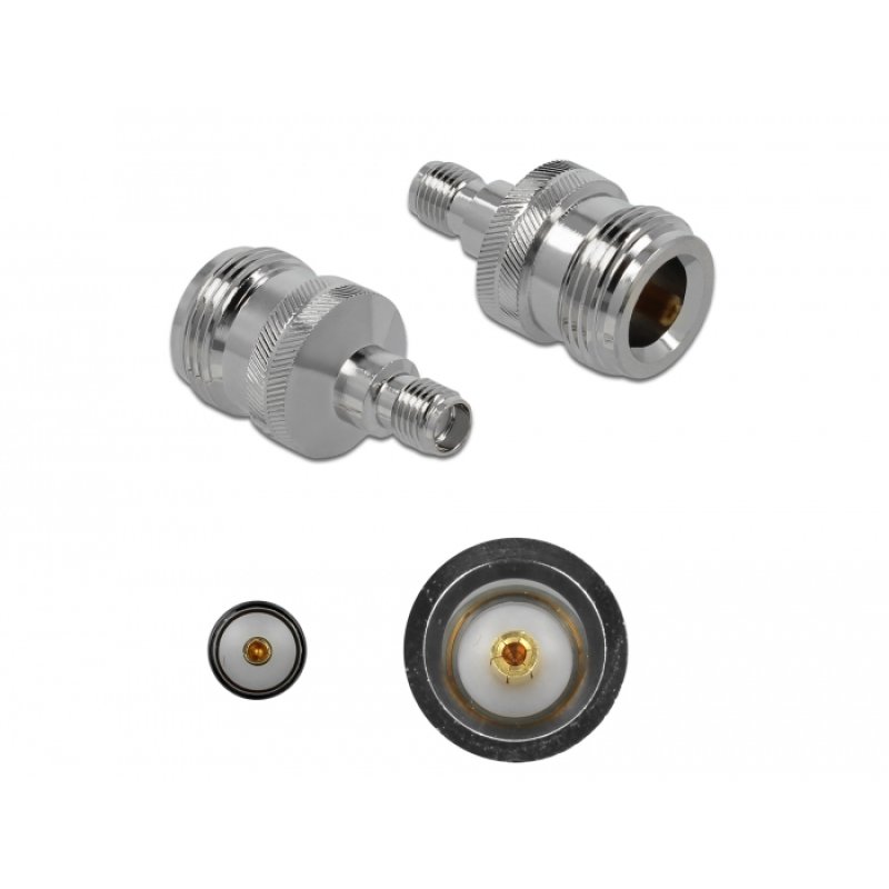 DeLOCK 89986 cable gender changer SMA Nickel