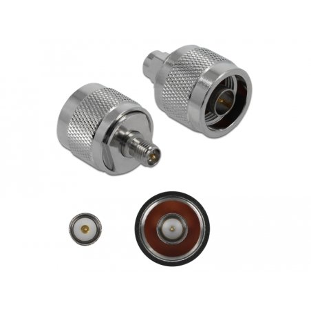 Delock Adapter N Stecker zu RP-SMA Buchse 10 GHz