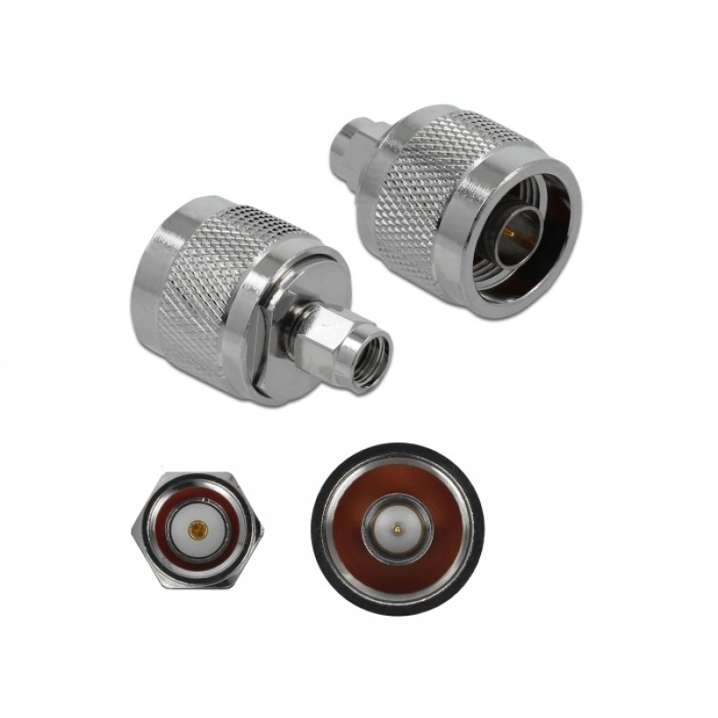 Delock Adapter N Stecker zu RP-SMA Stecker 10 GHz