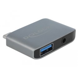 DeLOCK 63965 laptop dock/port replicator Anthracite