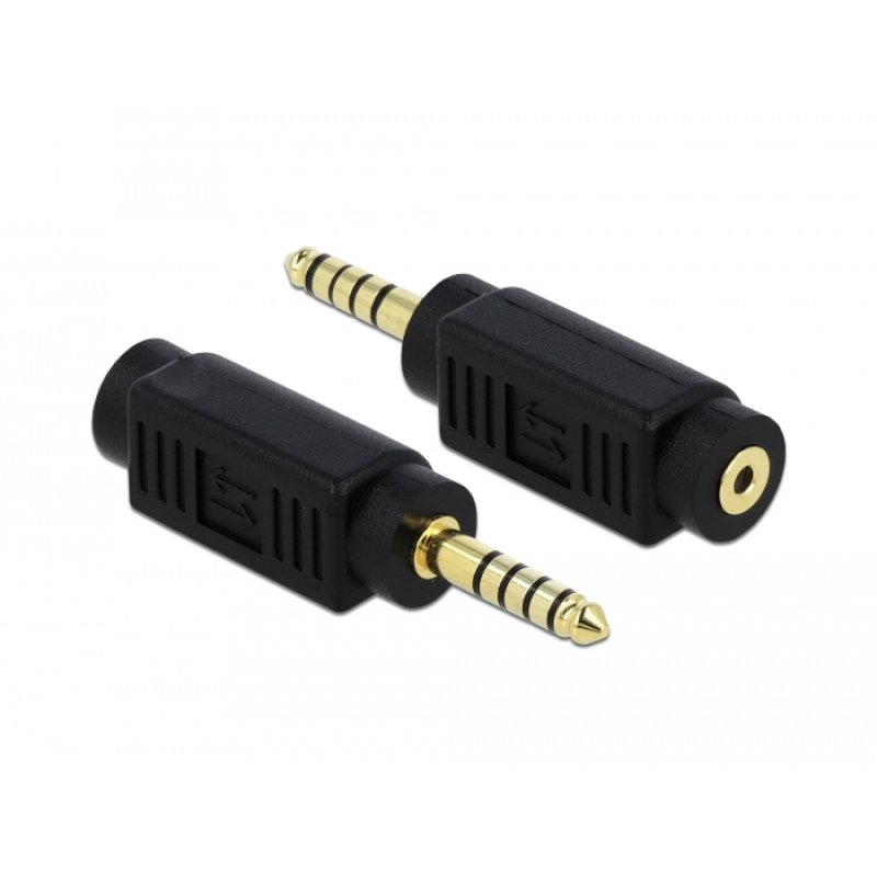DeLOCK 65996 changeur de genre de câble 4.4 mm 5 pin 2.5 mm 4 pin Noir
