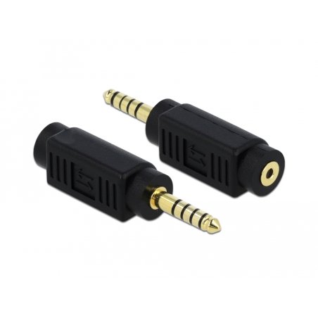 Delock Adapter Klinkenstecker 4,4 mm 5 Pin zu Klinkenbuchse 2,5 mm 4 Pin