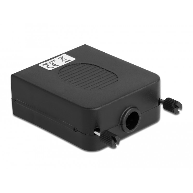 DeLOCK 66267 connecteur de fils parallèle DB25, bornier 26 broches Noir