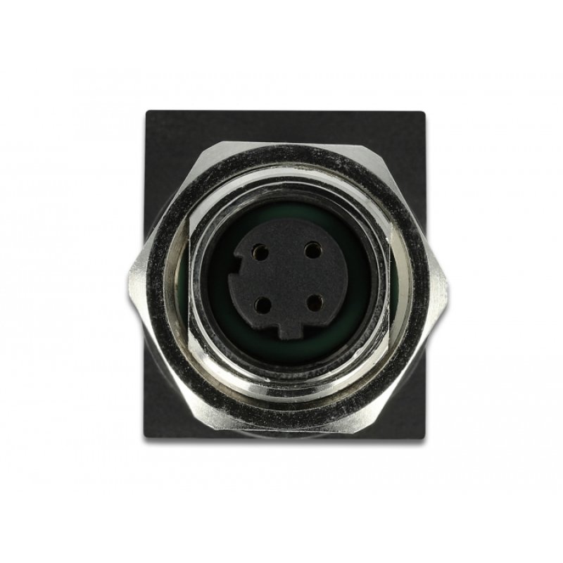 DeLOCK 66312 cable gender changer M12 RJ45 Black