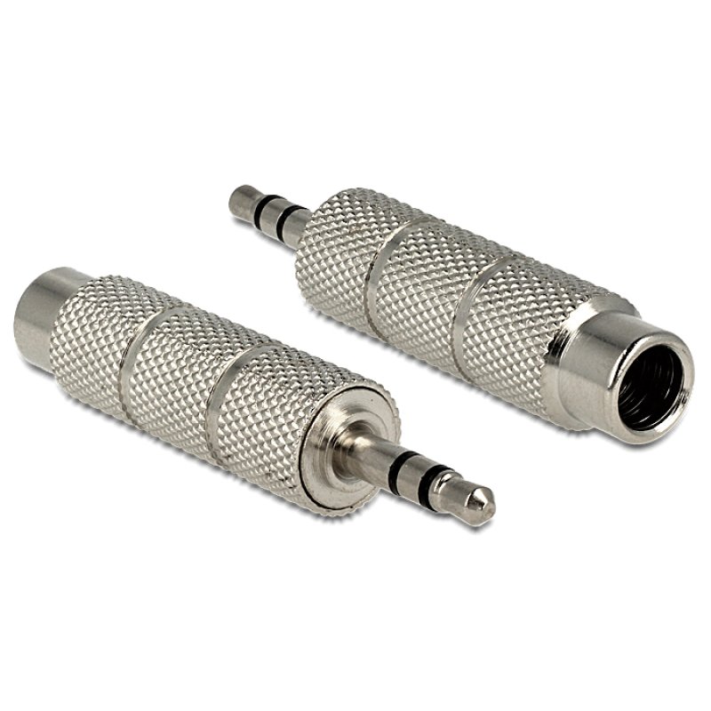 Delock Adapter Klinkenstecker 3,5 mm Klinkenbuchse 6,35 mm 3 Pin