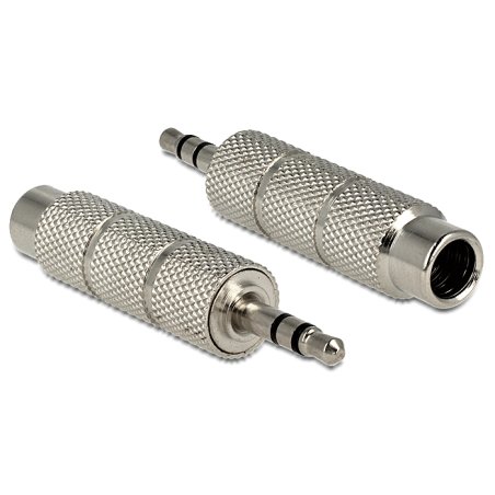 DeLOCK 65548 cable gender changer 3.5mm 6.35mm Silver