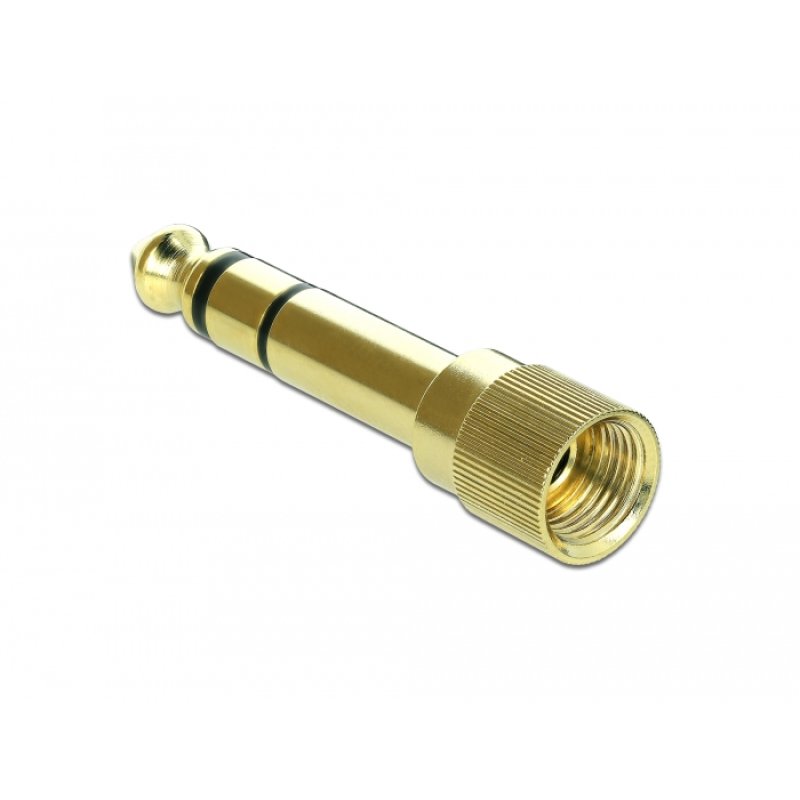 DeLOCK 66390 cable gender changer 3.5 mm 6.35 mm Gold