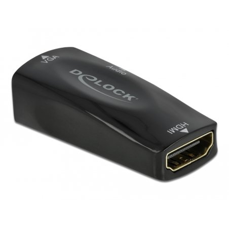 Delock Adapter HDMI-A Buchse zu VGA Buchse 1080p mit Audio