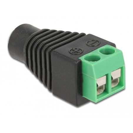 Delock Adapter DC 1,35 x 3,5 mm Buchse Terminalblock 2 Pin