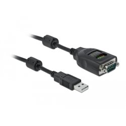 Delock USB Typ-A zu Seriell DB9 Adapter mit 9 LED RS-232 Tester