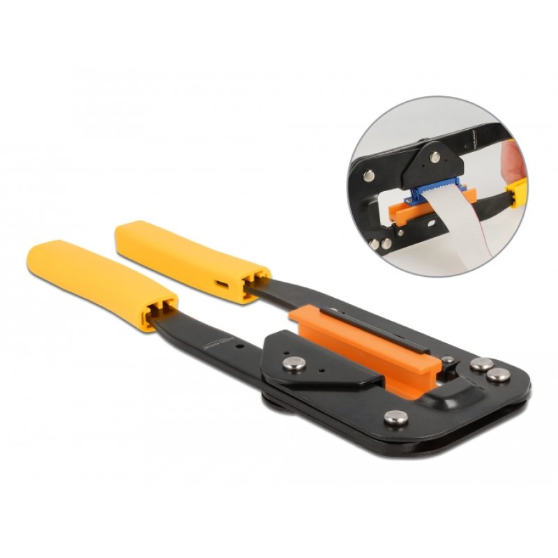 DeLOCK Outil de sertissage pour des connecteurs de déplacement d’isolation avec set adaptateur