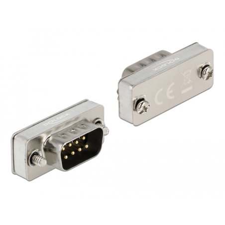Delock RS-232/422/485 Loopback Adapter mit DB9 Stecker