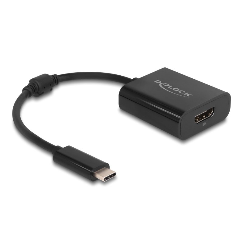 Delock USB Type-C™ Adapter zu HDMI (DP Alt Mode) 8K mit HDR Funktion schwarz