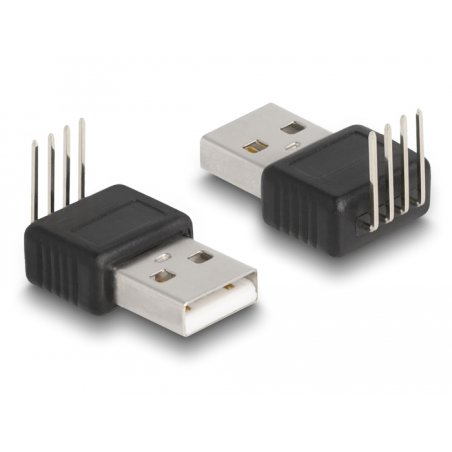 DeLOCK Adaptateur USB 2.0 Type-A mâle à connexion 4 broches, angulé à 90°