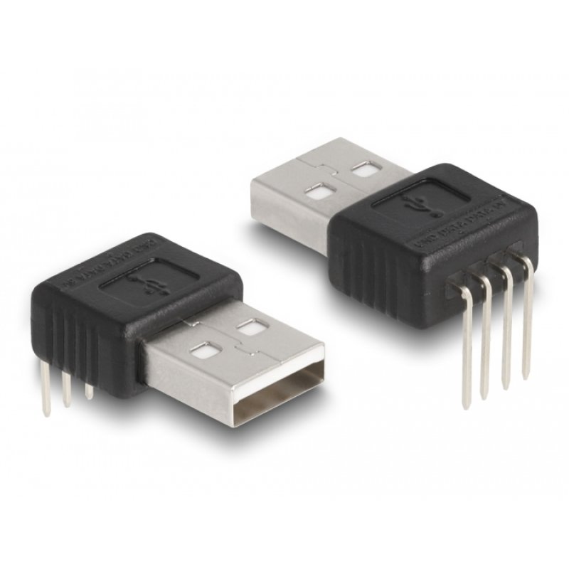 Delock Adapter USB 2.0 Type-A Stecker zu 4 Pin 90° gewinkelt