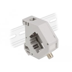 DeLOCK DIN rail Adapter with Keystone F female to F female
