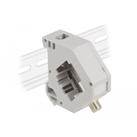 DeLOCK Adaptateur de rail DIN avec Keystone F femelle à F femelle