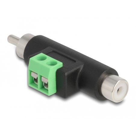 DeLOCK RCA male and RCA female to Terminal Block Adapter