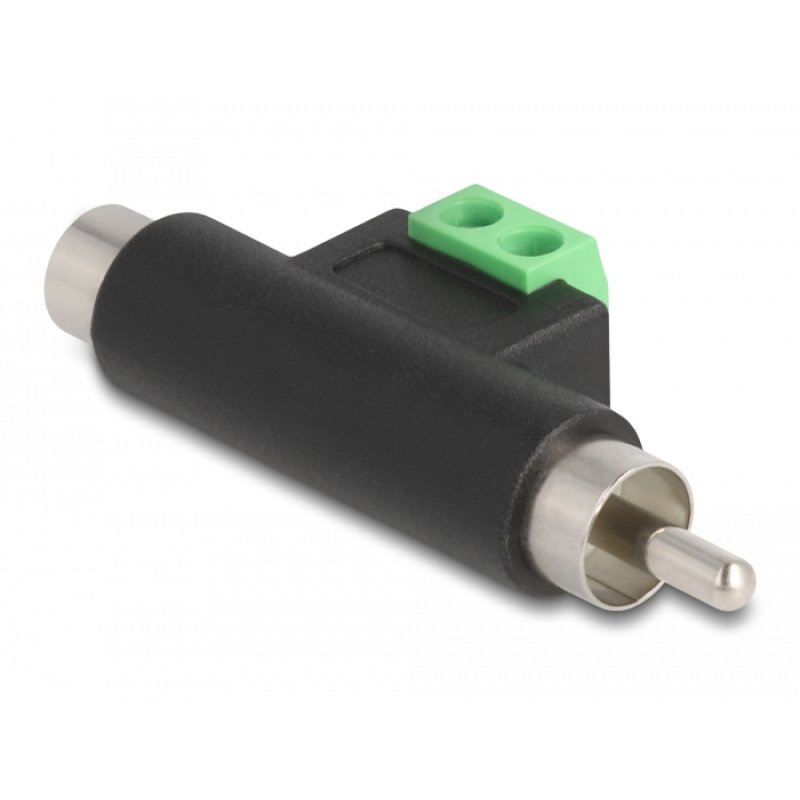 DeLOCK RCA male and RCA female to Terminal Block Adapter