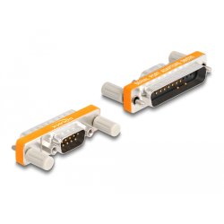 Delock Adapter D-Sub 9 Pin Stecker mit Muttern zu D-Sub 25 Pin Stecker mit Schrauben