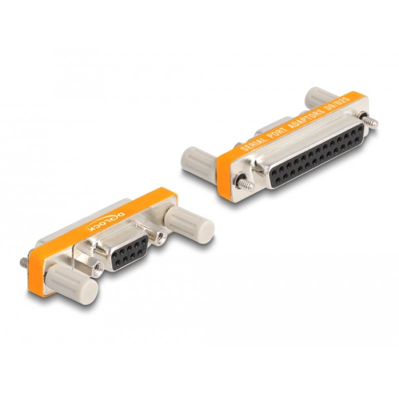 DeLOCK Adaptateur D-Sub 9 broches femelles avec écrous vers D-Sub 25 broches femelles avec vis