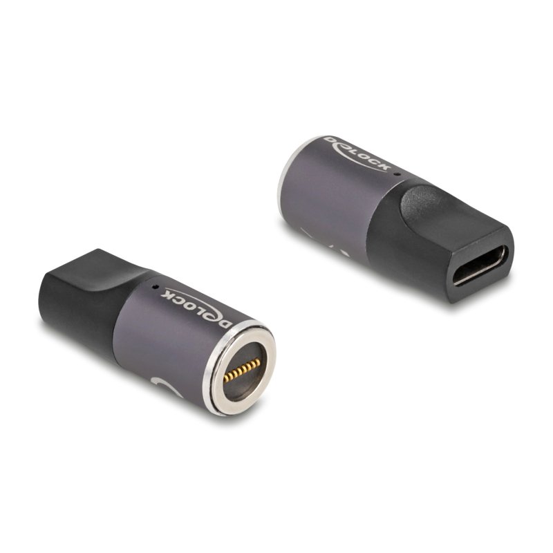 Delock Adapter für Notebook Ladekabel USB Type-C™ Buchse zu magnetischem 8 Pin Konnektor