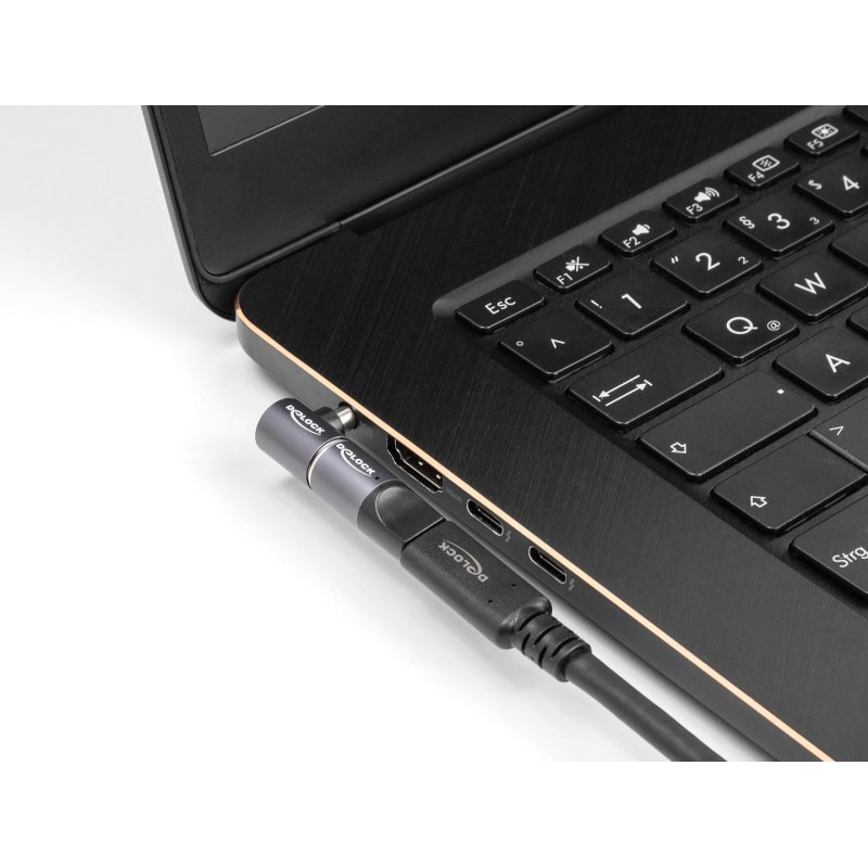 Delock Adapter für Notebook Ladekabel Dell 7,4 x 5,0 mm Stecker zu magnetischem 8 Pin Konnektor