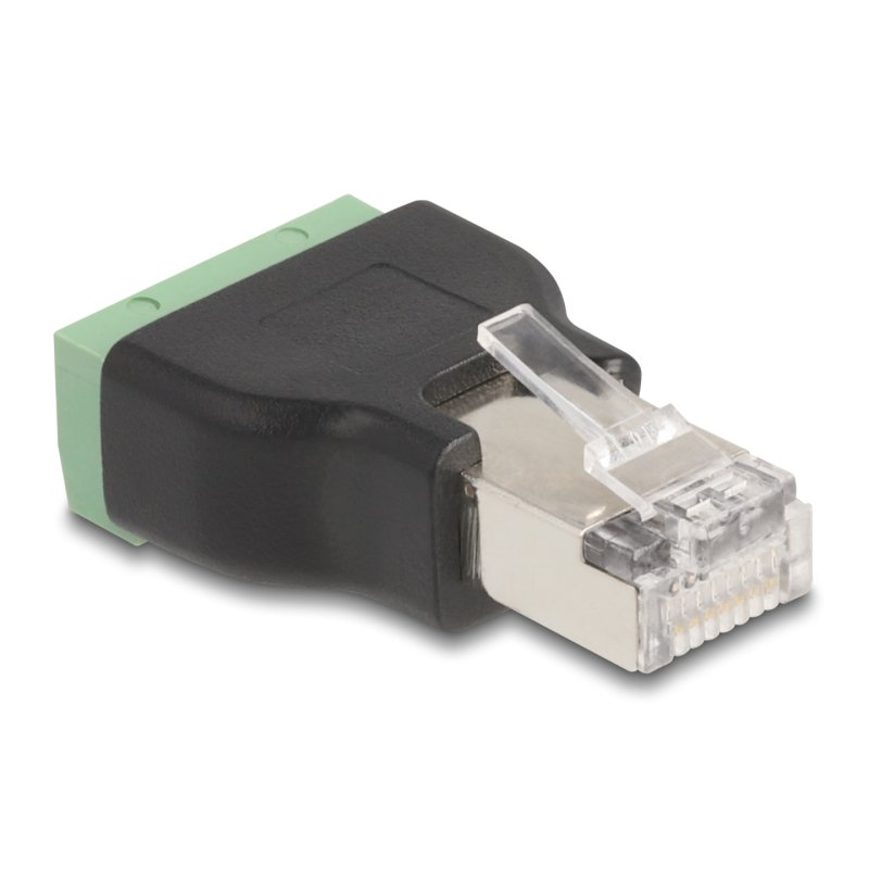 Delock RJ45 Stecker zu Terminalblock Adapter 4 Pin