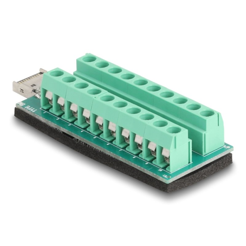 DeLOCK USB Type-E Key A male to Terminal Block Adapter 20 pin