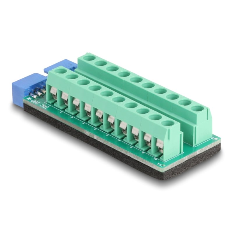 DeLOCK USB Pin header male to Terminal Block Adapter 20 pin