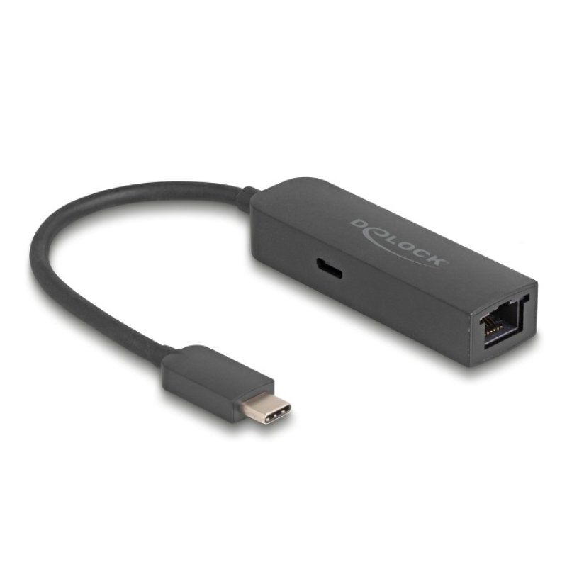 DeLOCK USB Type-C Adapter to 2.5 Gigabit LAN with Power Delivery 100 watt