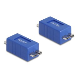 DeLOCK 67216 cable gender changer Type Micro-B Blue