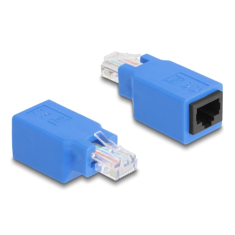 Delock RJ45 Rollover Adapter Stecker zu Buchse