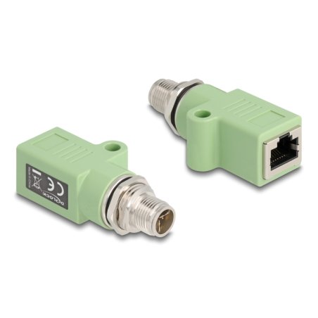 DeLOCK 60681 changeur de genre de câble M12 RJ45 Vert